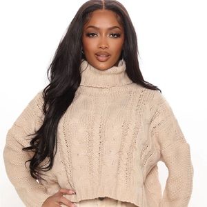 Sweet Simplicity Turtleneck Sweater - Oatmeal